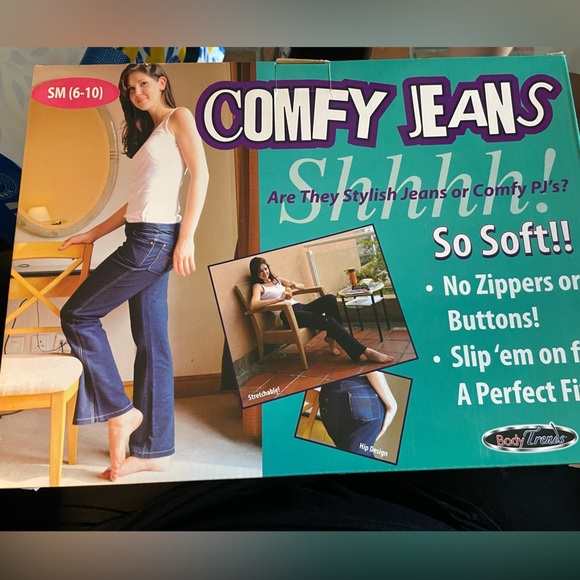 Women's Stretch Straight Comfort Fit Pull On STRETCH Jegging Jeans Sz S FIT 6-10 - Picture 1 of 2